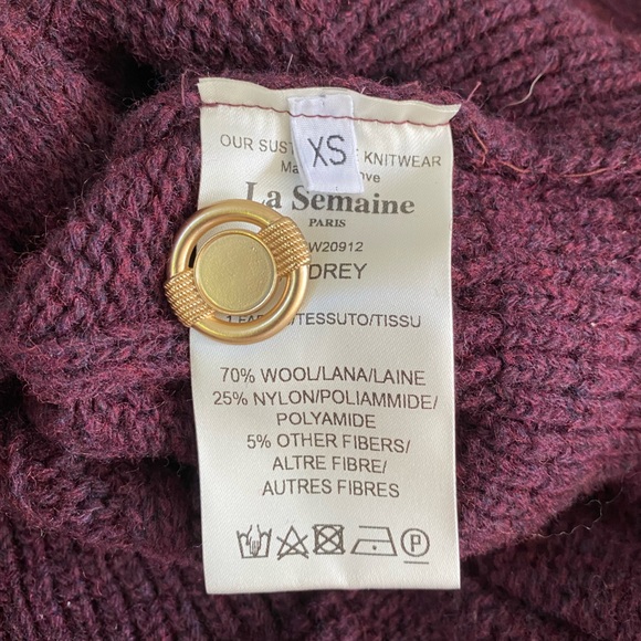 La Semaine Paris Audrey Wool Cardigan - Picture 7 of 9